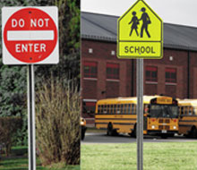 school zone signs