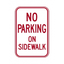 PD-530 No Parking On Sidewalk