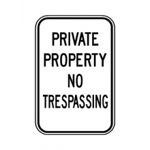 PD-760 Private Property No Trespassing