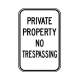 PD-760 Private Property No Trespassing