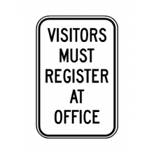 PD-820 Visitors Must Register At Office
