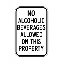 PD-910 No Alcoholic Beverages Allowed