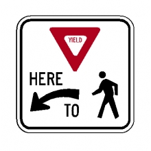 R1-5 Yield Here To Pedestrians