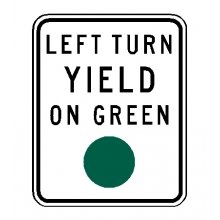 R10-12 Left Turn Yield On Green Ball