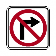 R3-1 No Right Turn Symbol