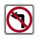 R3-2 No Left Turn Symbol