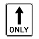 R3-5A Straight Only Lane