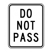 R4-1 Do Not Pass