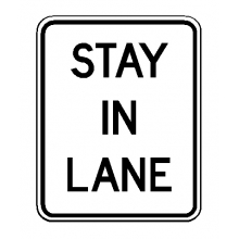 R4-9 Stay In Lane