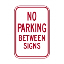 R7-12 No Parking Between Signs