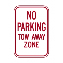 R7-20 No Parking Tow Away Zone