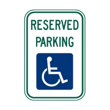 R7-8 Reserved Parking Handicapped