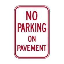 R8-1 No Parking On Pavement