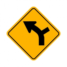 W1-10L Left Curve w/Intersection