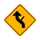 W1-10DL Reverse Left Curve w/Intersection