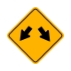 W12-1 Double Arrow Sign