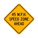 W3-5A XXX MPH Speed Zone Ahead