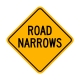 W5-1 Road Narrows