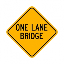 W5-3 One Lane Bridge