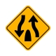 W6-1 Divided Highway