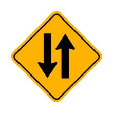 W6-3 Two-Way Traffic