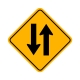 W6-3 Two-Way Traffic