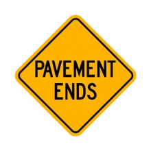 W8-3 Pavement Ends