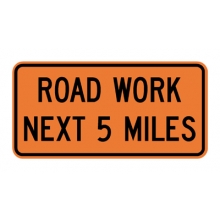 G20-1 Road Work Next XX Miles