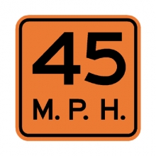 W13-1P Advisory Speed Plate