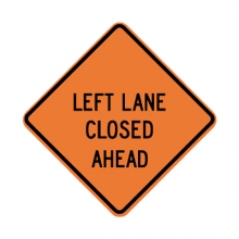 W20-5L Left Lane Closed