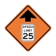 W3-5 Reduced Speed Ahead Symbol