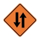 W6-3 Two-Way Traffic