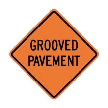 W8-15 Grooved Pavement