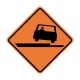 W8-17 Shoulder Drop Off Symbol