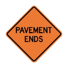 W8-3 Pavement Ends