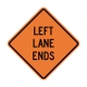 W9-1L Left Lane Ends
