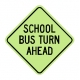 S3-4 School Bus Turn Ahead