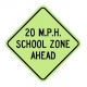 S4-5A XXX MPH School Zone Ahead